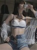 新款爆款内衣内裤文胸女神同款内衣女小胸聚拢显大无钢圈收副乳防下垂无肩带薄款文胸罩套装夏季 商品缩略图0