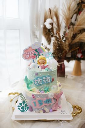 美人鱼主题蛋糕