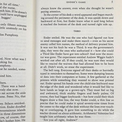 【中商原版】Ender's Game 安德的游戏英文原版小说 英文原版 外国正版电影原著小说 商品图5