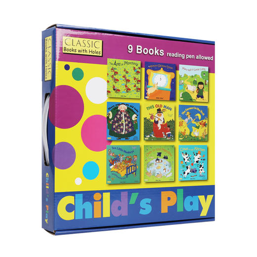 【小彼恩出品】【点读版】Child's Play 儿歌洞洞书绿盒/蓝盒9册 小花生网 商品图3