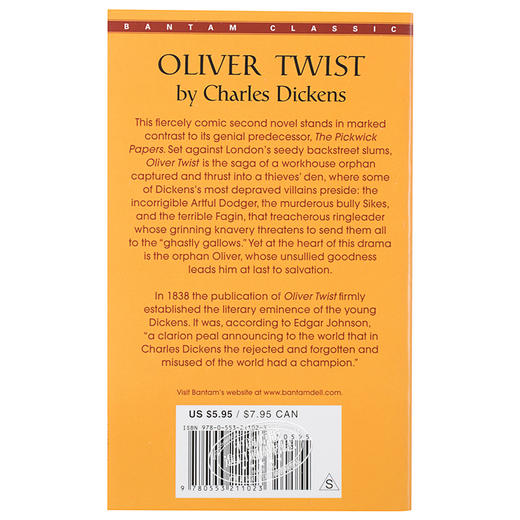 【中商原版】雾都孤儿英文原版小说 英文版 Oliver Twist 英文原版书 经典名著 查尔斯狄更斯 世界名著经典 商品图3