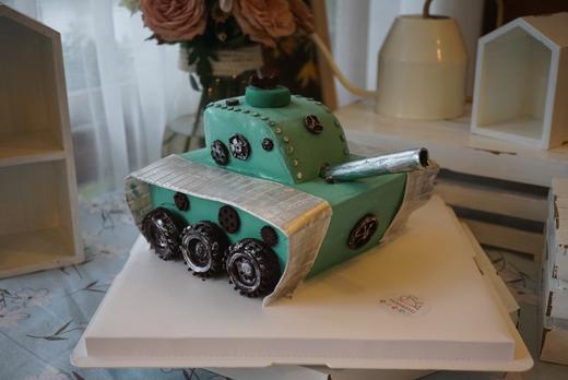 坦克半翻糖蛋糕 商品图5