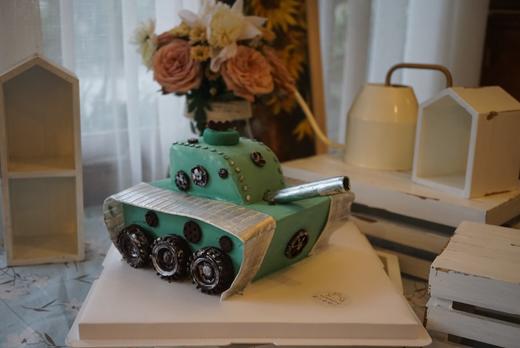 坦克半翻糖蛋糕 商品图4