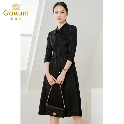 乔万尼新款修身收腰连衣裙高端真丝桑蚕丝EI2E766 商品图2