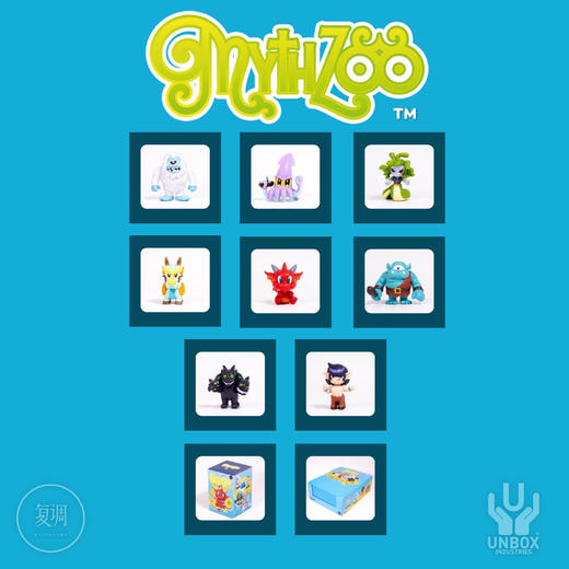Unbox Mythzoo 动物园系列 盲盒 潮玩 摆件 商品图1