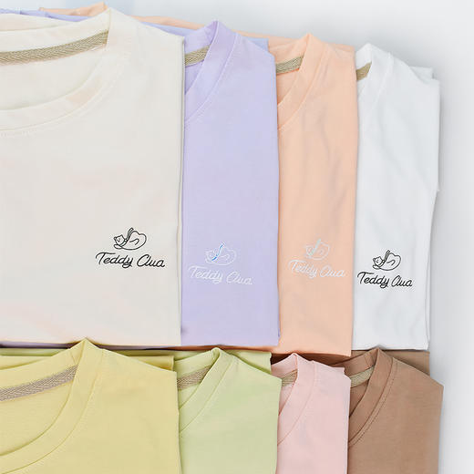 【秒杀品 不退不换】皇家丽美棉质面料柔软舒适弹力女款糖果色薄款宽松短袖T恤SZ2633 商品图2