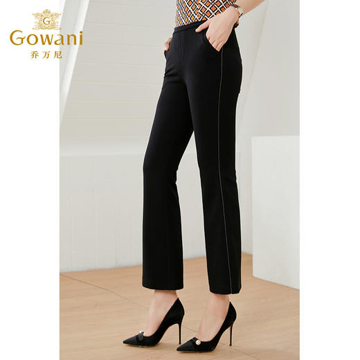 乔万尼新款休闲裤九分微喇垂顺显瘦裤EI2F751 商品图1