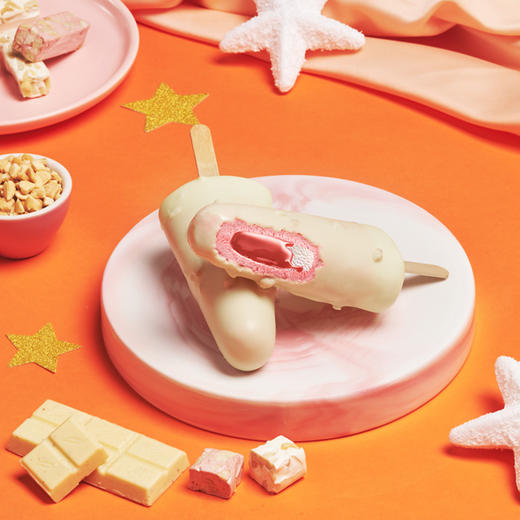 和路雪可爱多棒棒草莓牛轧糖流心冰激凌77g 商品图2