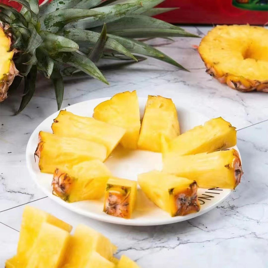 【优选-水果】喝豆奶长大的豆奶凤梨3颗6斤±0.