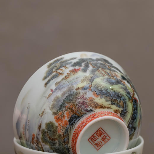 粉彩江山秋色杯 商品图3
