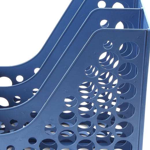 齐心三格资料架B2113/蓝色 商品图2