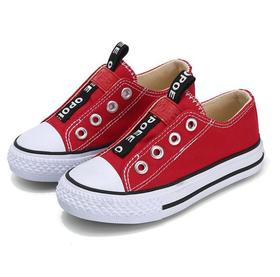 【童鞋】儿童帆布鞋男一脚蹬休闲韩版潮低帮板鞋软底女童鞋潮