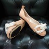 LFGJ 12901 珍珠舞蹈鞋浅口单鞋女软皮软底奶奶鞋 商品缩略图4