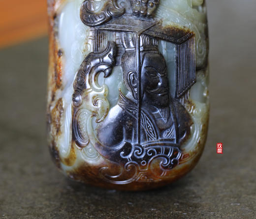 和田玉（白玉）籽料摆件--丝绸之路/1128g 商品图4