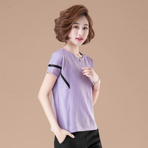 GYH  6606纯棉大码韩版时尚百搭棉麻上衣 商品图4