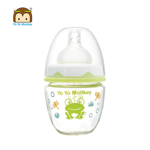 优优马骝新生儿宽口玻璃奶瓶80ml　MS2077 商品图1