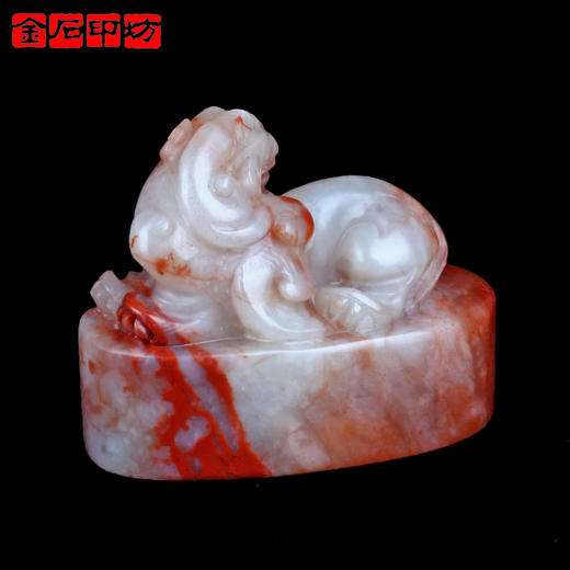 金石印坊 老挝石五彩兽钮大随形章 69*37*52mm JPYSGS010976 商品图2