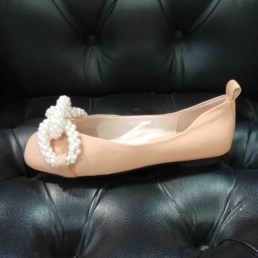 LFGJ 12901 珍珠舞蹈鞋浅口单鞋女软皮软底奶奶鞋 商品图1