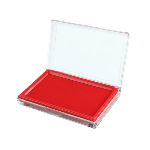 齐心大长方形快干印台B3720/红色 商品图0