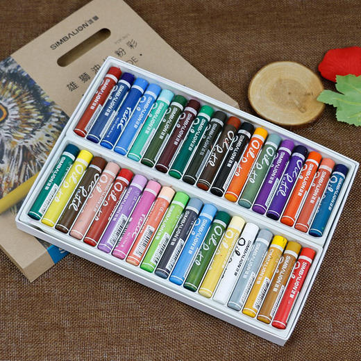 雄狮24色油性粉彩/POP-24/1 商品图2