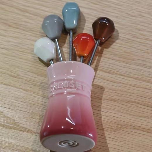 7F LE CREUSET酷彩瓷器  甜品叉五件套 商品图1