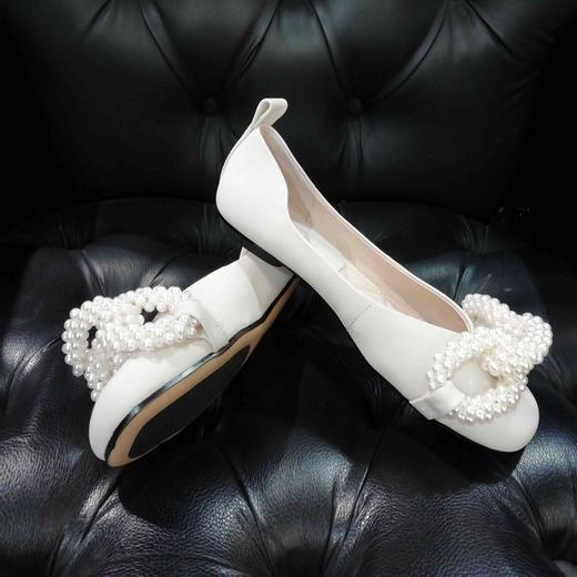 LFGJ 12901 珍珠舞蹈鞋浅口单鞋女软皮软底奶奶鞋 商品图10