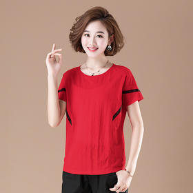 GYH  6606纯棉大码韩版时尚百搭棉麻上衣