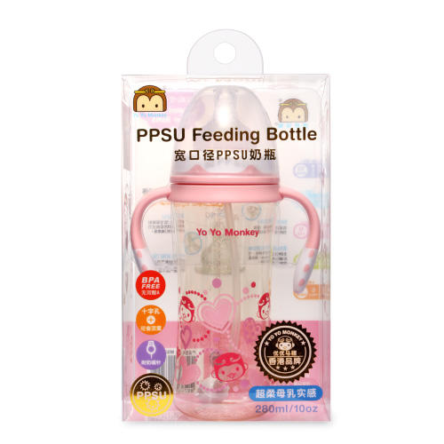 Yo Yo Monkey宽口PPSU奶瓶MS2062-01B/300ML 商品图0
