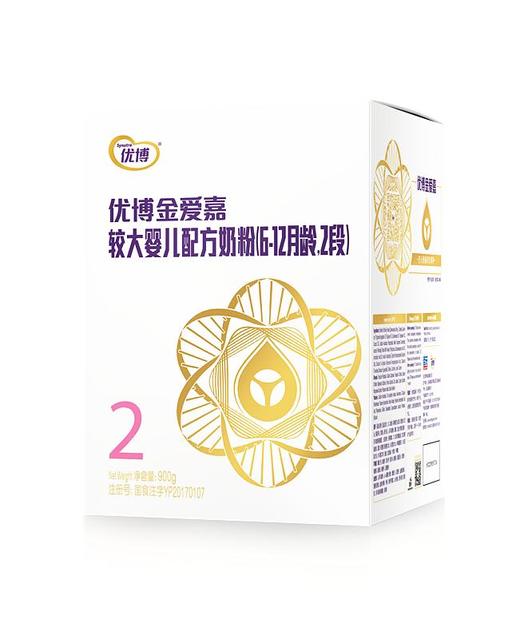 法版圣元优博金爱嘉2段幼儿配方奶粉6-12个月900g【圣元】 商品图1