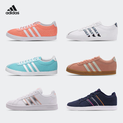 adidas阿迪达斯女鞋板鞋夏季新款透气休闲运动网球鞋 BC0174 商品图0