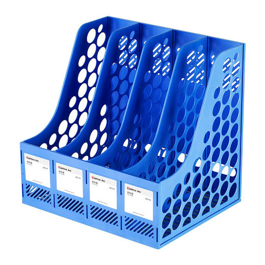 齐心四格资料架B2174/浅蓝 商品图0