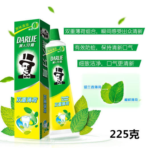 黑人双重薄荷牙膏225克*12支 商品图0