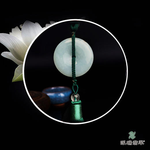 派瑞翡翠 翡翠车挂 糯种 飘翠 商品图4