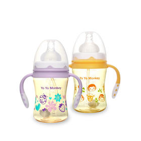 Yo Yo Monkey宽口PPSU奶瓶MS2064-01B/180ML