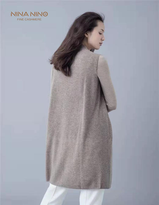 卡迪尔无袖长开衫 商品图2