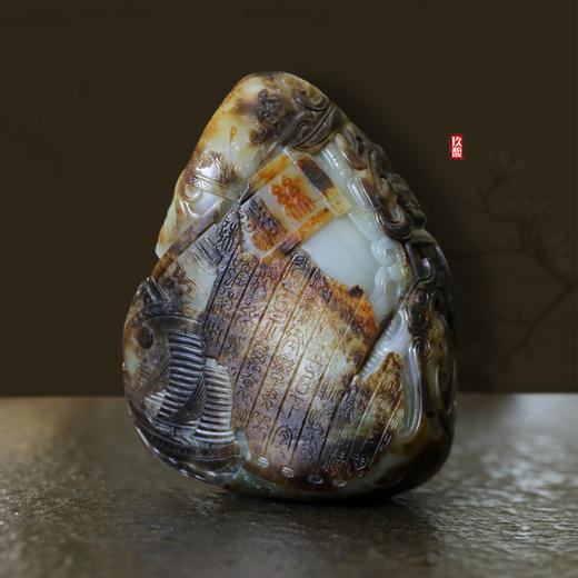 和田玉（白玉）籽料摆件--丝绸之路/1128g 商品图1