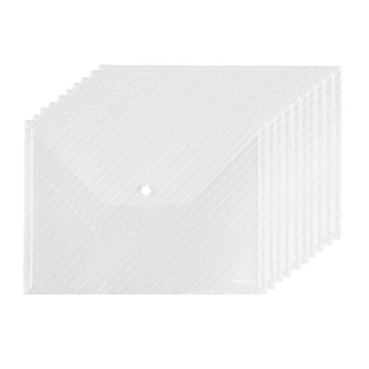 齐心透明按扣袋A4/C330/白色 商品图0