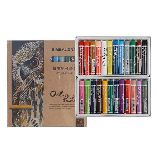 雄狮24色油性粉彩/POP-24/1 商品图1