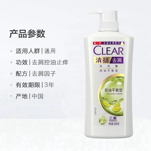 清扬水凝去屑洗发露（控油平衡）650克 商品图3