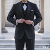 Vitale Barberis Canonico Perennial Super 110’s 澳洲美丽诺羊毛Black Tie单排扣戗驳领黑色礼服套装 商品缩略图1