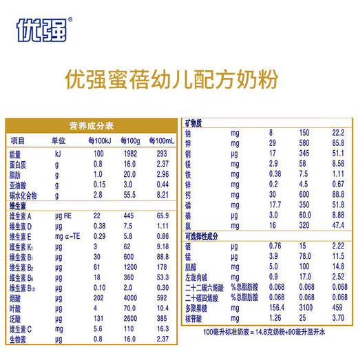 圣元优强婴儿新生儿3段配方牛奶粉国产奶粉800g1-3岁【圣元】 商品图6