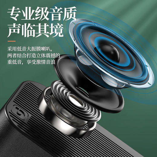 【多功能蓝牙闹钟音响】无线蓝牙音箱 迷你低音炮影音电器语音收款播报器 商品图2