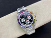 Noob劳力士 彩虹迪 蚝式恒动宇宙计型迪通拿：外圈镶嵌彩虹渐变色蓝宝石，代替了经典的测速外圈，表耳及表冠护肩镶嵌56颗圆形切割钻石每一道工序精制严谨确保角度颜色与原版一样光彩夺目 商品缩略图12