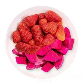 【果拼】红颜草莓+红心火龙果1盒/净果肉