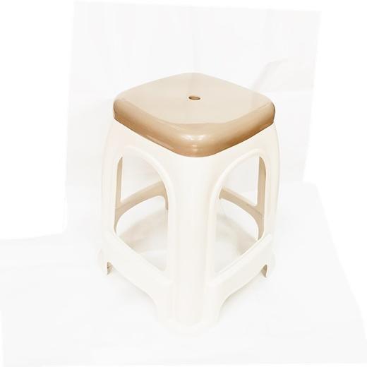 优选双色椅塑料凳子加厚 1张 胶凳48cm高家用简约餐桌椅子结实商用胶凳大人高凳塑料凳子椅子会议活动 商品图5