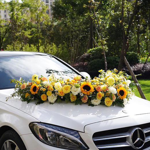 「爱无边际」-暖色系清新色婚车 商品图1