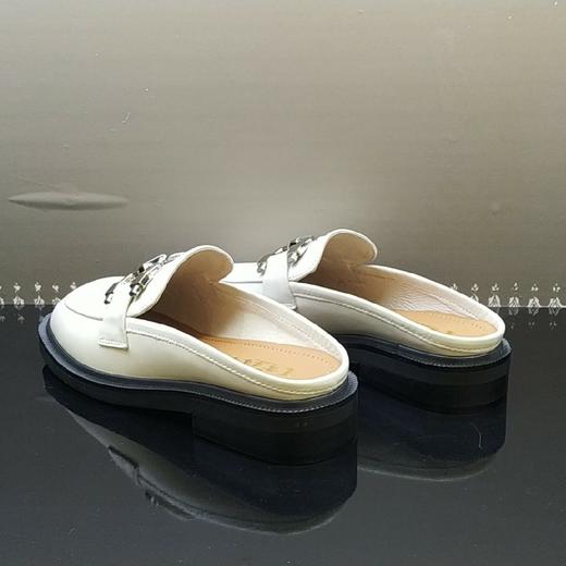 lfgj jeans BM002 夏季中性复古牛皮穆勒拖鞋 商品图5