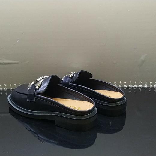 lfgj jeans BM002 夏季中性复古牛皮穆勒拖鞋 商品图10