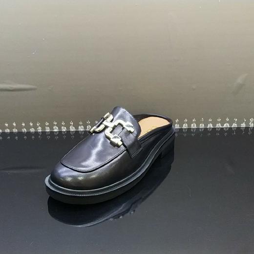 lfgj jeans BM002 夏季中性复古牛皮穆勒拖鞋 商品图0