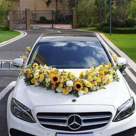 「爱无边际」-暖色系清新色婚车 商品图0